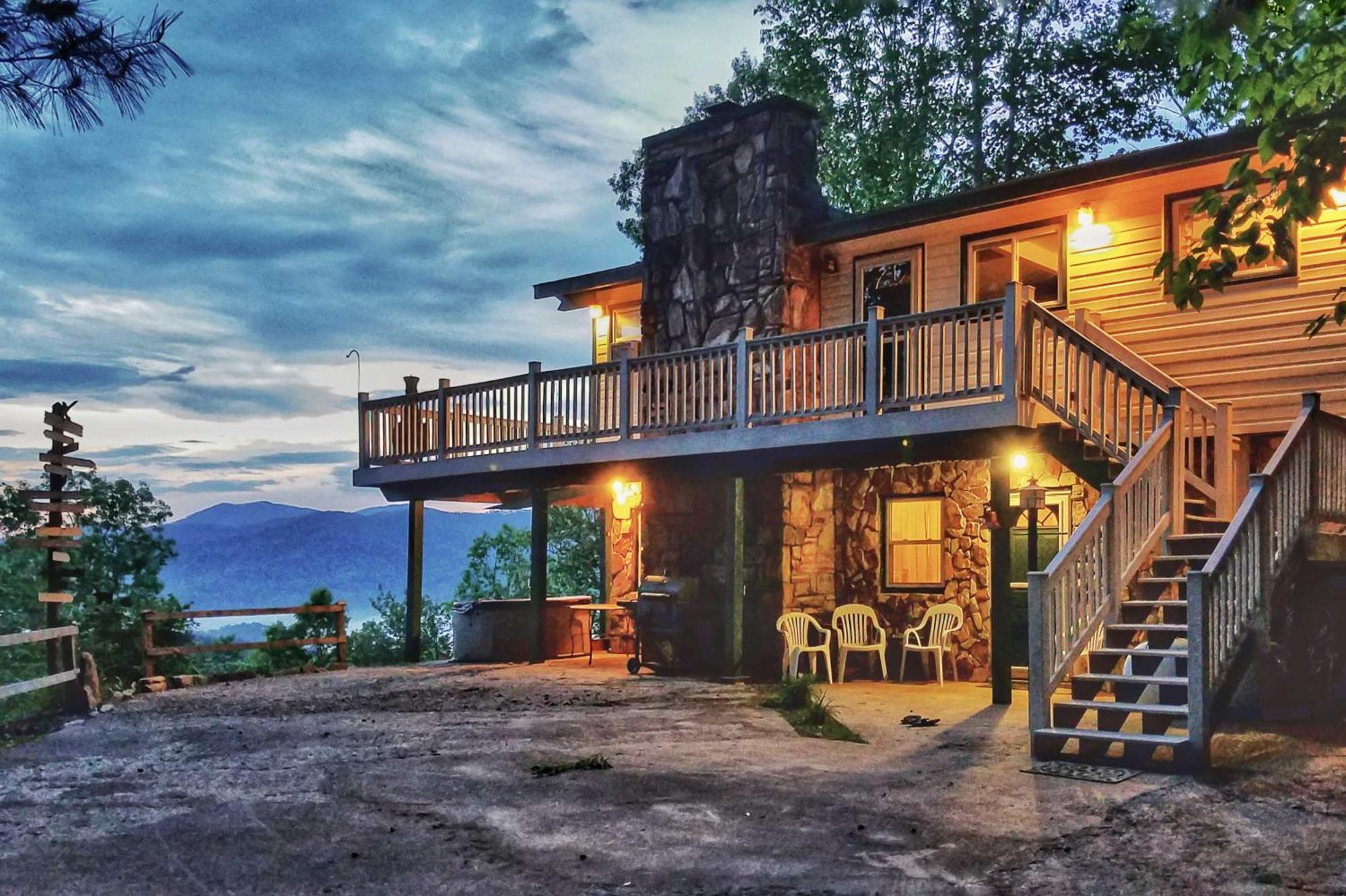 Secluded Mountain Home With Stunning Views And Deck! Брайсон-Сіті Екстер'єр фото